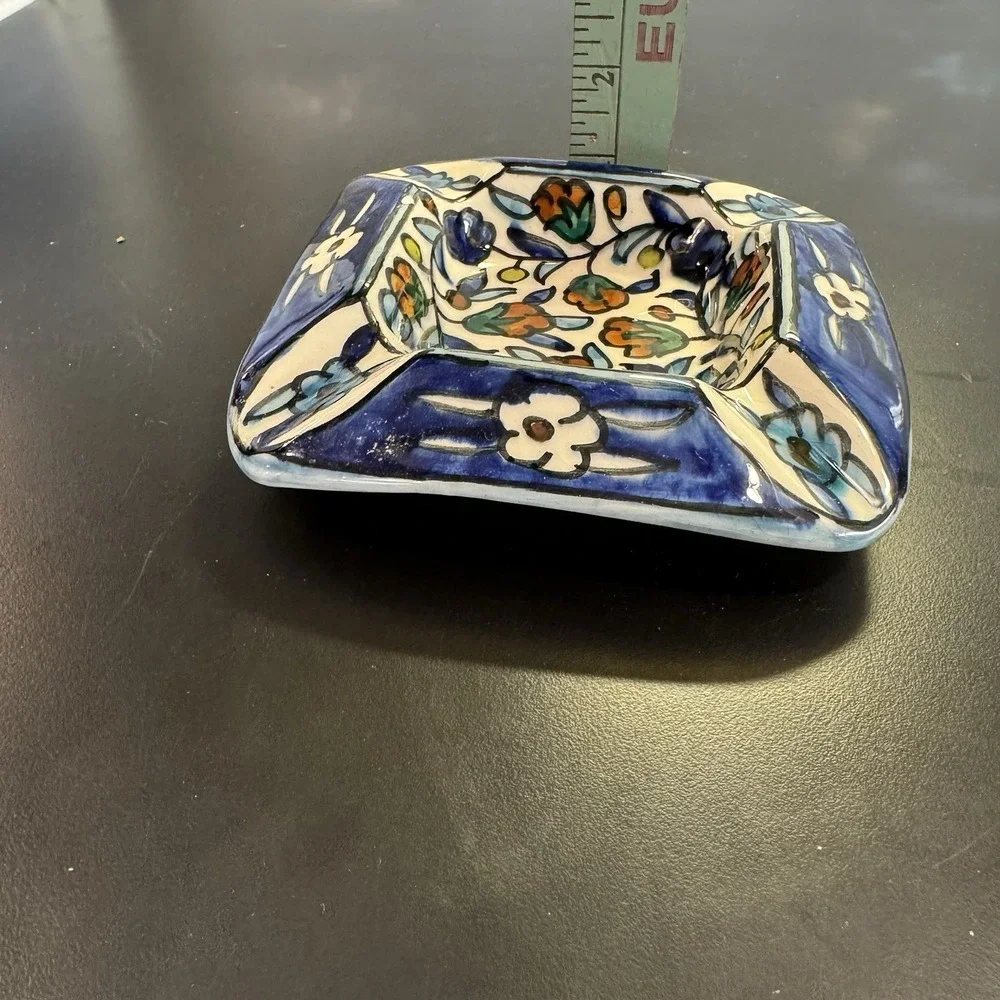 Beautiful Colorful Trinket‎ Dish Ashtray Made In Jerusalem